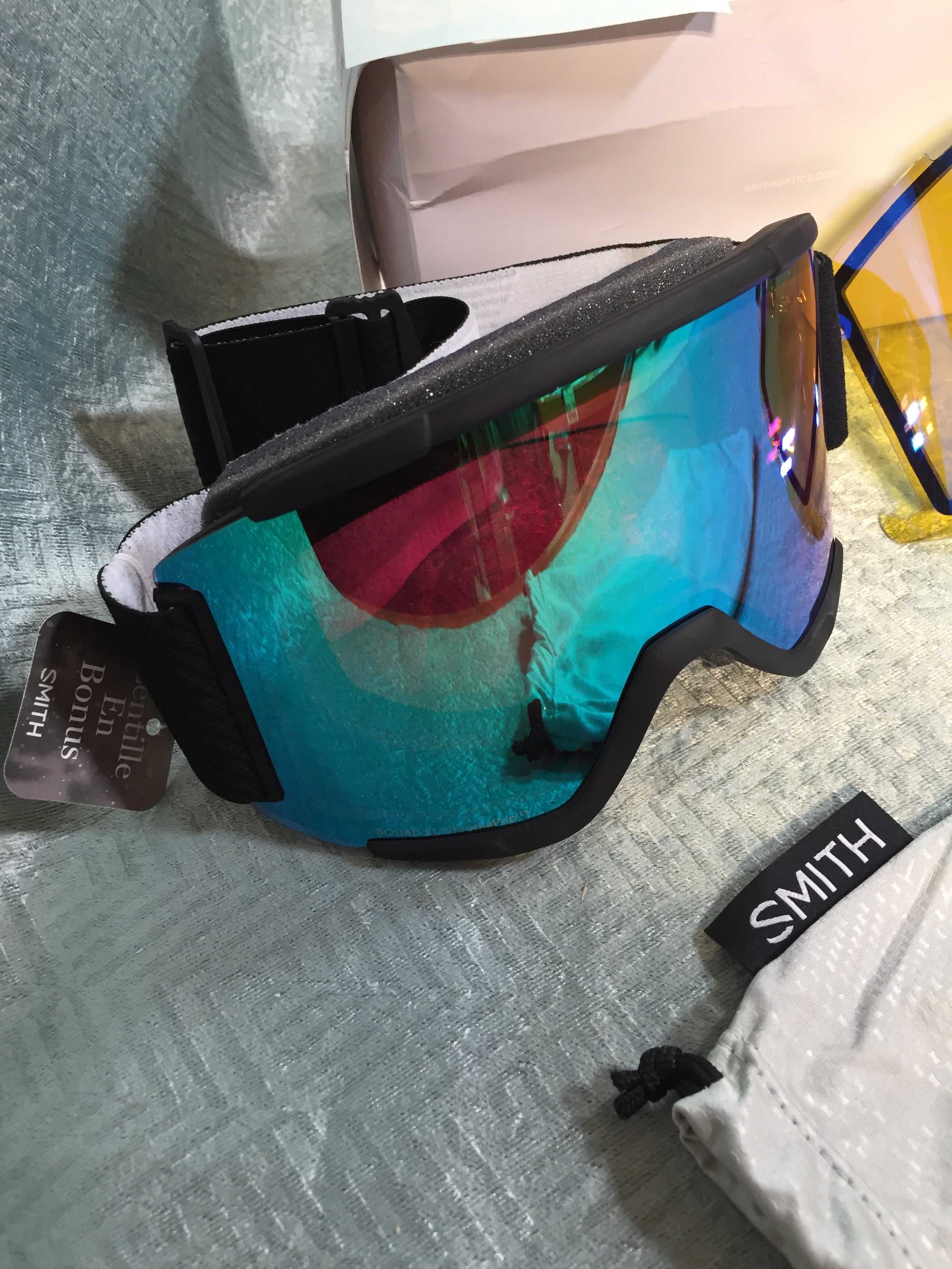 Smith Squad XL Snow Goggle Everyday Green Mirror/Storm Yellow Flash (7567324512494)